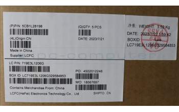 Lenovo 5CB1L28198 C-Cover with keyboard,Italian,Arctic Grey,Backlight,FingerPrint