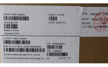 Lenovo 5CB1L28220 Tastatur inkl. Topcase ASM_POR L82XQ AGFP NBL