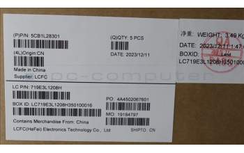 Lenovo 5CB1L28301 Tastatur inkl. Topcase ASM_EURO ENG L82XQFBNBL