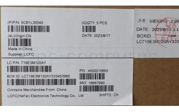 Lenovo 5CB1L30042 Tastatur inkl. Topcase ASM_BEL L82XN FP AG BL