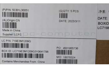 Lenovo 5CB1L30051 Tastatur inkl. Topcase deutsch L82XN FP AG BL