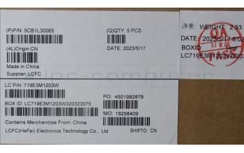 Lenovo 5CB1L30065 Tastatur inkl. Topcase spanisch L82XN FP AG BL