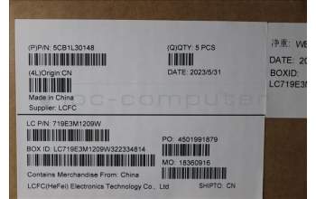 Lenovo 5CB1L30148 Tastatur inkl. Topcase ASM_UK L82XN NFP AB