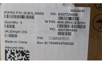 Lenovo 5CB1L30692 Tastatur inkl. Topcase spanisch W 82Y0 AG