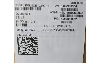 Lenovo 5CB1L30741 Tastatur inkl. Topcase ASM_NORDIC W 82Y0 SB BL