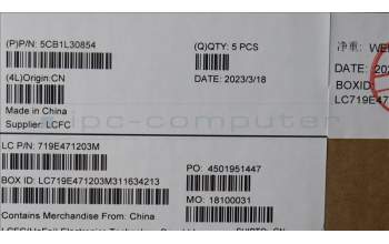 Lenovo 5CB1L30854 Tastatur inkl. Topcase ASM_BEL L82WK ONGY RGB