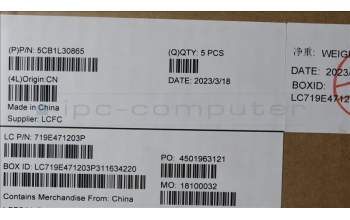 Lenovo 5CB1L30865 Tastatur inkl. Topcase deutsch L82WK ONGY RGB