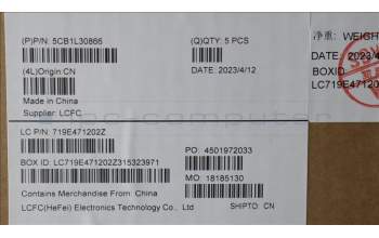 Lenovo 5CB1L30866 Tastatur inkl. Topcase ASM_GRE L82WK ONGY RGB