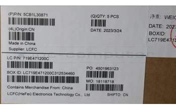 Lenovo 5CB1L30871 Tastatur inkl. Topcase ASM_ITA L82WK ONGY RGB