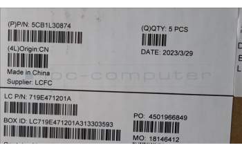 Lenovo 5CB1L30874 Tastatur inkl. Topcase ASM_LA SPA L82WKONGYRGB