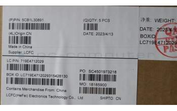 Lenovo 5CB1L30891 Tastatur inkl. Topcase ASM_EURO ENGL82WKONGYWH