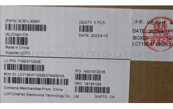 Lenovo 5CB1L30897 Tastatur inkl. Topcase deutsch L82WK ONGY WH