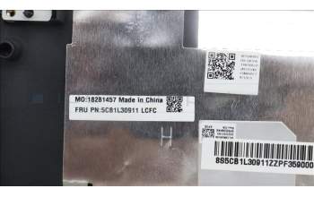 Lenovo 5CB1L30911 Tastatur inkl. Topcase spanisch L82WK ONGY WH