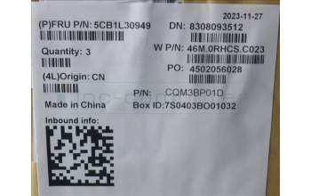 Lenovo 5CB1L30949 C-Abdeckung mit Tastatur, Belgisch, tiefblau, GB