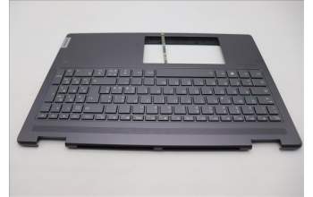 Lenovo 5CB1L31840 C-Abdeckung mit Tastatur, Italienisch, sturmgrau, Fingerabdruckleser