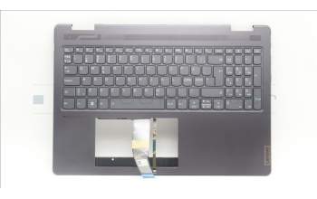 Lenovo 5CB1L31879 C-Abdeckung mit Tastatur, Skandinavien, Sturmgrau, Ohne_Fingerabdruckscanner