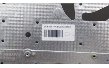 Lenovo 5CB1L39163 C-Abdeckung mit Tastatur, Skandinavien, arktisgrau, Ohne_Fingerabdruckscanner