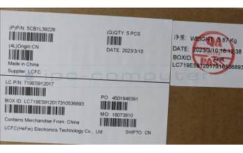 Lenovo 5CB1L39226 C-Cover with keyboard, Czech/Slovakian, RGB Backlight, UK