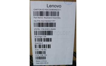Lenovo 5CB1L39499 C-Abdeckung mit Tastatur, Belgisch, aquamarinblau, GB
