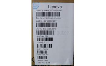 Lenovo 5CB1L40701 C-Abdeckung mit Tastatur, Spanisch, Aquamarinblau