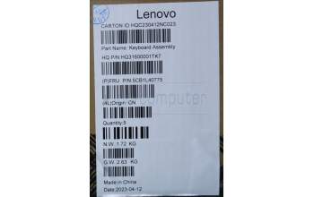 Lenovo 5CB1L40775 Tastatur inkl. Topcase ASM_FRA/ENG H82YLFPSTGY