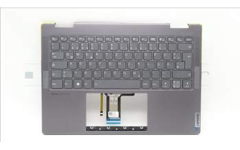 Lenovo 5CB1L40806 C-Abdeckung mit Tastatur, Deutsch, Sturmgrau, Ohne_Fingerabdruckscanner