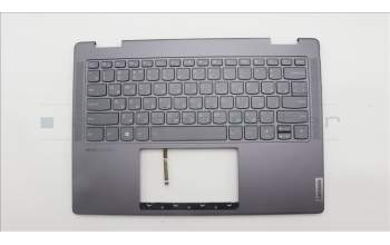 Lenovo 5CB1L40830 C-Abdeckung mit Tastatur, Russisch, Sturmgrau, Ohne_Fingerabdruckscanner