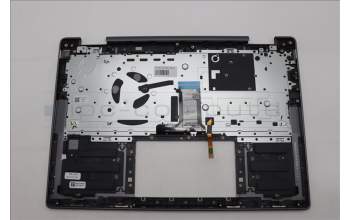 Lenovo 5CB1L40843 C-Abdeckung mit Tastatur, Belgisch, sturmgrau, Ohne Fingerabdruck, GB