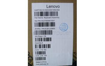 Lenovo 5CB1L40855 Tastatur inkl. Topcase ASM_HUN H 82YL NFP TT