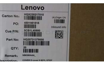 Lenovo 5CB1L40880 D cover H 82YL STGY