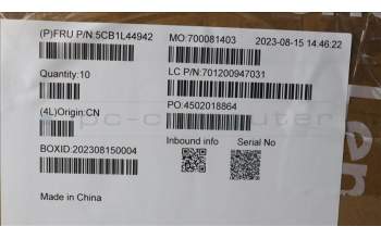 Lenovo 5CB1L44942 Keyboard External,Docking,UK English