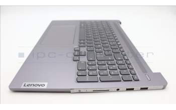 Lenovo 5CB1L44954 C-Abdeckung mit Tastatur, Belgisch, arktisgrau, GB