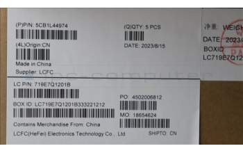 Lenovo 5CB1L44974 C-Abdeckung mit Tastatur, Skandinavien, arktisgrau