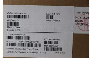 Lenovo 5CB1L45482 C-Abdeckung mit Tastatur, Englisch (GB), tiefblau, Ohne_Hintergrundbeleuchtung