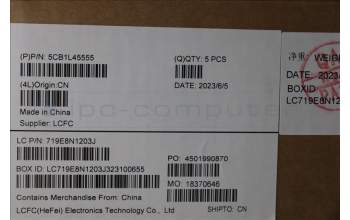 Lenovo 5CB1L45555 C-Abdeckung mit Tastatur, Englisch (US, Euro), tiefblau, Ohne_Hintergrundbeleuchtung