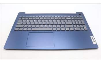 Lenovo 5CB1L45568 C-Abdeckung mit Tastatur, Englisch (US, Euro), tiefblau, Hintergrundbeleuchtung, Fingerabdruckleser