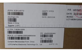 Lenovo 5CB1L45772 C-Abdeckung mit Tastatur, Französisch/Arabisch, arktisgrau, Ohne_Hintergrundbeleuchtung