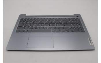 Lenovo 5CB1L45882 C-Abdeckung mit Tastatur, Griechisch, Arktisgrau, Hintergrundbeleuchtung, Fingerabdruck