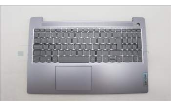 Lenovo 5CB1L45892 C-Cover with keyboard,Portuguese,Arctic Grey,Backlight,FingerPrint