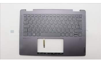 Lenovo 5CB1L47273 C-Abdeckung mit Tastatur, Schweiz, Sturmgrau, Fingerabdruck