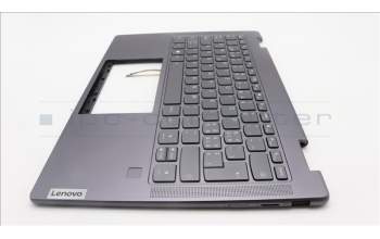 Lenovo 5CB1L47273 C-Abdeckung mit Tastatur, Schweiz, Sturmgrau, Fingerabdruck