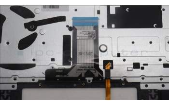 Lenovo 5CB1L48244 C-Abdeckung mit Tastatur, Französisch, sturmgrau, Fingerabdruckleser