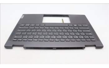 Lenovo 5CB1L48255 C-Abdeckung mit Tastatur, Hebräisch, sturmgrau, Ohne_Fingerabdruckscanner