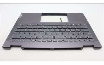 Lenovo 5CB1L48315 C-Cover with keyboard, Ukraine, Storm Grey, Non-Fingerprint, US