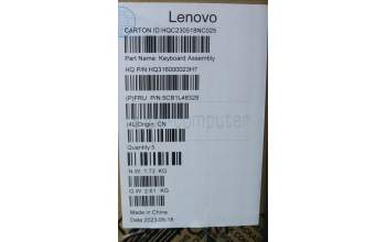 Lenovo 5CB1L48328 C-Abdeckung mit Tastatur, Skandinavien, Aquamarinblau, Ohne_Fingerabdruckscanner