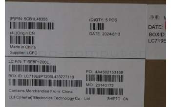 Lenovo 5CB1L48355 C-Abdeckung mit Tastatur, Französisch, tiefblau, Hintergrundbeleuchtung, Fingerabdruck