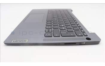 Lenovo 5CB1L49230 C-Abdeckung mit Tastatur, Skandinavien, arktisgrau, Hintergrundbeleuchtung, Fingerabdruck