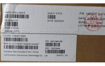 Lenovo 5CB1L49415 Tastatur inkl. Topcase ASM_ITA L82X6 NFP AG BL