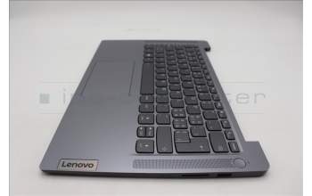 Lenovo 5CB1L49424 C-Abdeckung mit Tastatur, Schweiz, arktisgrau, Hintergrundbeleuchtung, Ohne_Fingerabdruckscanner