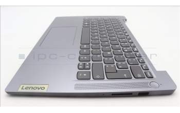 Lenovo 5CB1L49443 C-Abdeckung mit Tastatur, Französisch, arktisgrau, Ohne_Hintergrundbeleuchtung, Ohne_Fingerabdruckscanner